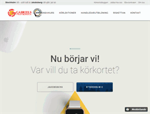 Tablet Screenshot of gabrieltrafikskola.se